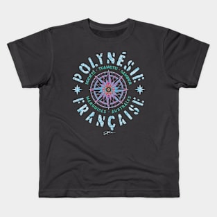 French Polynesia, Compass Kids T-Shirt